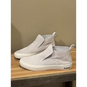Size 8 Seavees Huntington Middie Oyster Rose Quartz Suede Women Slip-ons Skater